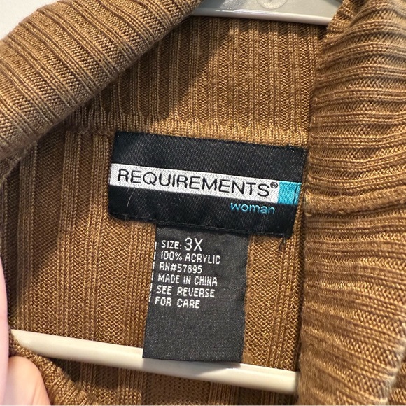 Requirements Brown Cowl Neck Sweater - Picture 5 of 8